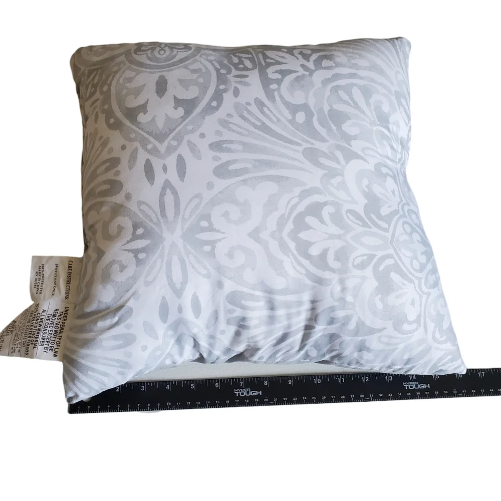 Two Accent Pillows Gray/ White Home Decor